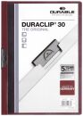 Klemm-Mappe DURACLIP® 30 - A4, aubergine/dunkelrot, 1...