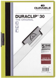 Klemm-Mappe DURACLIP® 30 - A4, grün, 1 St.