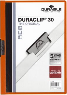 Klemm-Mappe DURACLIP® 30 - A4,orange, 1 St.