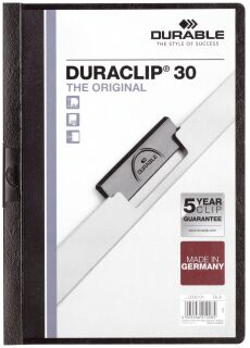 Klemm-Mappe DURACLIP® 30 - A4,schwarz, 1 St.