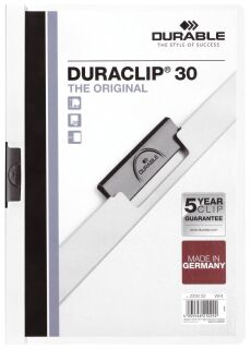 Klemm-Mappe DURACLIP® 30 - A4,weiß, 1 St.
