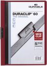 Klemm-Mappe DURACLIP® 60 - A4, aubergine/dunkelrot, 1...