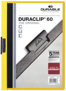 Klemm-Mappe DURACLIP® 60 - A4, gelb, 1 St.