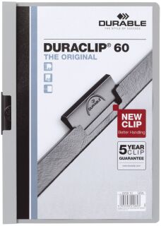 Klemm-Mappe DURACLIP® 60 - A4, grau, 1 St.