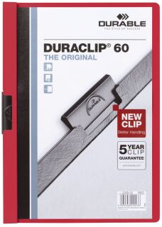 Klemm-Mappe DURACLIP® 60 - A4, rot, 1 St.