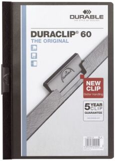 Klemm-Mappe DURACLIP® 60 - A4, schwarz, 1 St.