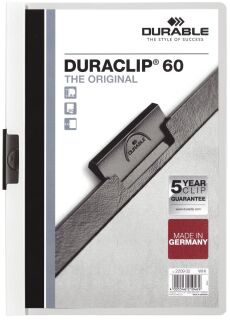 Klemm-Mappe DURACLIP® 60 - A4, weiß, 1 St.