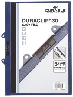 Klemm-Mappe DURACLIP® 30 EASY FILE - A4, dunkelblau, 1 St.