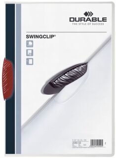 Klemm-Mappe SWINGCLIP® - 30 Blatt, rot, 1 St.