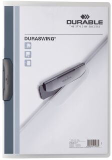 Klemm-Mappe DURASWING® - A4, transparent/graphit, 1 St.