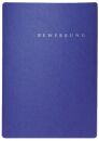Bewerbungsmappe Select - blau, 3-teilig, Klemmschiene und Halbmondstanzung, 1 St.