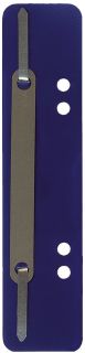 Heftstreifen Kunststoff, kurz - Deckleiste aus Metall, dunkelblau, 25 Stück, 1 St.