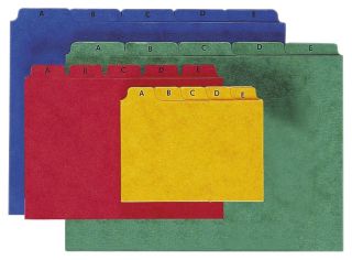 Kartei-Leitregister A - Z - für Größe A6 quer, rot, 1 St.