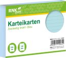 Karteikarten - DIN A6, liniert, blau, 100 Karten, 1 St.