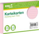 Karteikarten - DIN A6, liniert, rosa, 100 Karten, 1 St.