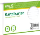 Karteikarten - DIN A6, liniert, weiß, 100 Karten, 1...