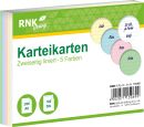 Karteikarten - DIN A6, liniert, farbig sortiert, 100...