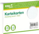 Karteikarten - DIN A6, kariert, weiß, 100 Karten, 1...