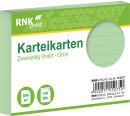 Karteikarten - DIN A7, liniert, grün, 100 Karten, 1 St.