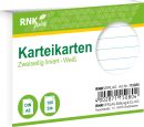 Karteikarten - DIN A8, liniert, weiß, 100 Karten, 1...