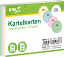 Karteikarten - DIN A8, liniert, farbig sortiert, 100...