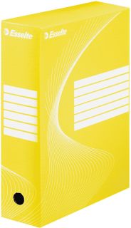 Archiv-Schachtel - DIN A4, Rückenbreite 10 cm, gelb, 1 St.