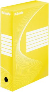 Archiv-Schachtel - DIN A4, Rückenbreite 8 cm, gelb, 1 St.
