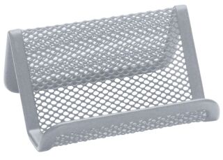 Visitenkartenaufsteller Metalldraht - silber, 1 St.