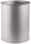 Papierkorb Metall rund 15 Liter, metallic silber, 1 St.
