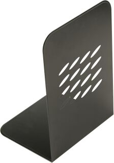 Buchstützen - schwarz, 134 x 190 x 110 mm, 2 Stück, 1 St.