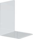 Acryl Buchstütze - 120 x 170 x 120 mm, glasklar, 2er...