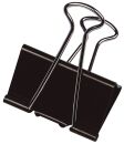 Foldback-Klammern - 19 mm, Klemmvolumen 7 mm, schwarz, 10...