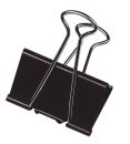 Foldback-Klammern - 51 mm, Klemmvolumen 28 mm, schwarz,...