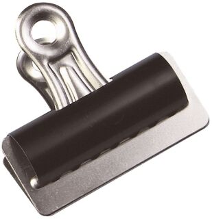Briefklemmer - 70 mm, Klemmvolumen 20 mm, schwarz, 10 Stück, 1 St.