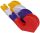 Handabroller HA 3319/S - leer, für Rollen bis 19 mm x 33 m, farbig sortiert, 1 St.