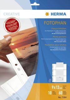 7584 Fotophan 90 x 130 mm quer weiß 10 Hüllen, 1 St.