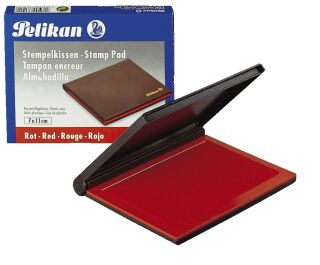 Stempelkissen 3E Kunststoff-Gehäuse - 70 x 50 mm, rot getränkt, 1 St.
