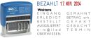 Mini-Dater - Datumstempel mit 12 Texten, 1 St.