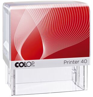 Printer 40 mit Logo - für max. 6 Zeilen mit Logo, 23 x 59 mm, 1 St.