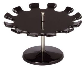 Stempelträger - drehbar, 160 x 100 x 160 mm, schwarz, für 12 Stempel, 1 St.