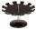 Stempelträger - drehbar, 160 x 100 x 160 mm, schwarz, für 12 Stempel, 1 St.