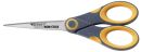 Schere Titanium Non Stick, grau/gelb, abgerundet, gerade,...