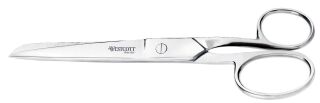 Schere STEEL, rostfreie Stahlklinge u Stahlgriff, spitz, asymmetrisch, 18 cm, 1 St.