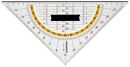 Geometrie-Dreieck - 250 mm, Schneidekante, Griff, 1 St.