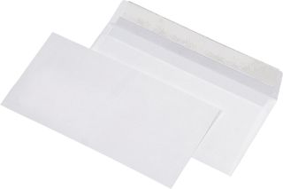 Briefumschläge Recycling - DIN lang (220x110 mm),ohne Fenster, haftklebend, 100g/qm, 100 Stück, 1 St.