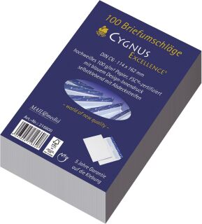 Briefumschlag C6, haftkebend, weiß, Offset 100g, 100 Stück, 1 St.