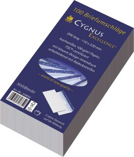 Briefumschlag DL, haftkebend, weiß, Offset 100g, 100 Stück, 1 St.