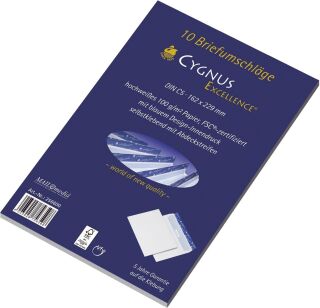 Briefumschlag C5, haftkebend, weiß, Offset 100g, 10 Stück, 1 St.