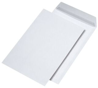Versandtaschen C4, blickdicht, ohne Fenster, haftklebend, 120 g/qm, weiß, 250 Stück, 1 St.