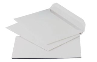 Versandtaschen C5 , ohne Fenster, haftklebend, 100 g/qm, weiß, 500 Stück, 1 St.